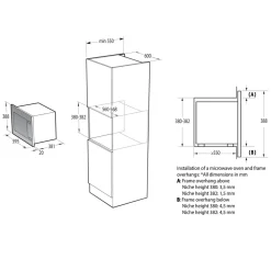 Gorenje Kuchenki Mikrofalowe^Kuchenka mikrofalowa z grillem BM251SG2BG