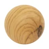 Estetica Figurki Dekoracyjne^Kula dekoracyjna ceramiczna efekt jasnego drewna 8 cm