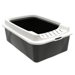 Clearance ROTHO Kuweta dla kota otwarta czarna ECO BONNIE