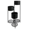 Online Kwietnik metalowy na 3 donice czarny 80 cm