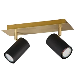 Best Lamp asufitowa listwa 2 reflektory czarno-złota MARLEY