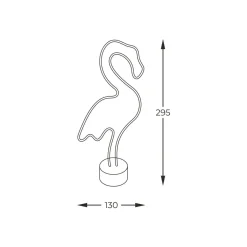 Discount Zumaline Lampa dekoracyjna LED NEON FLAMINGO