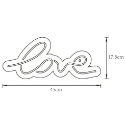 Clearance Zumaline Lampa dekoracyjna LED NEON LOVE