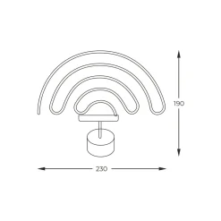 Hot Zumaline Lampa dekoracyjna LED RAINBOW