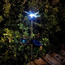 Zumaline Lampy Ogrodowe|Lampy Ogrodowe^Lampa outdoorowa solarna LED IP44 srebrna WAŻKA
