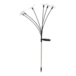 Zumaline Lampy Ogrodowe|Lampy Ogrodowe^Lampa outdoorowa solarna LED IP44 srebrna MOTYLE