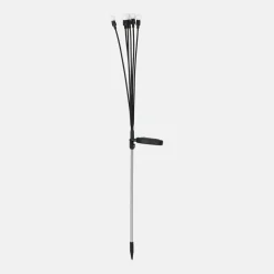 Outlet Zumaline Lampa outdoorowa solarna LED IP44 czarno-srebrna