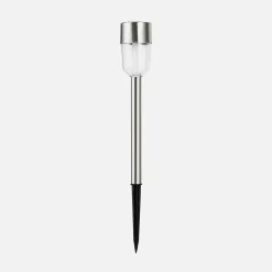 Zumaline Lampy Ogrodowe|Lampy Ogrodowe^Lampa outdoorowa solarna IP44 srebrna 34 cm