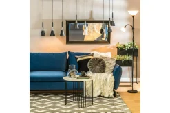 PLATINET S.A. Lampy Podłogowe^Lampa podłogowa E14 E27 podstawa czarna