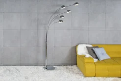 Zumaline Lampy Podłogowe^Lampa podłogowa nowoczesna chrom ZODIAC