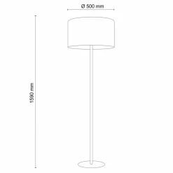 Outlet TK Tomasz Krywult Lampa podłogowa szarozielona EARTH