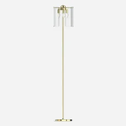 New Zumaline Lampa podłogowa transparentne szkło złota NIRA