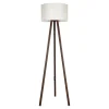New Lampa podłogowa trójnóg orzech kremowa PIKO