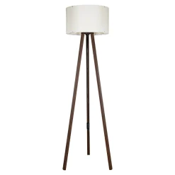 New Lampa podłogowa trójnóg orzech kremowa PIKO