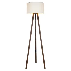 New Lampa podłogowa trójnóg orzech kremowa PIKO