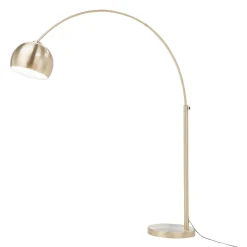 Zumaline Lampy Podłogowe^Lampa podłogowa łukowa do salonu złota SOHO