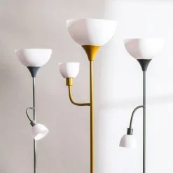 Lampy Podłogowe^Lampa podłogowa złota PESO