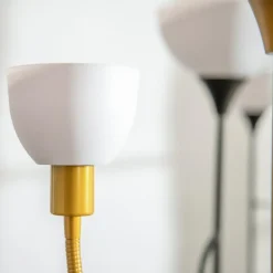 Lampy Podłogowe^Lampa podłogowa złota PESO