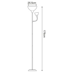 Lampy Podłogowe^Lampa podłogowa złota PESO