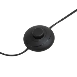 New Zumaline Lampa stojąca trónóg abażur czarny CARA
