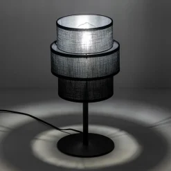 Clearance TK Tomasz Krywult Lampa stołowa abażur czarny CALISTO