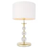Clearance Zumaline Lampa stołowa biało-złota REA II