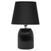 Discount Lampa stołowa ceramiczna czarna 28 cm