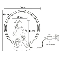 Hot Zumaline Lampa stołowa dekoracyjna LED SKATER ASTRONAUTA