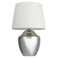 Online PLATINET S.A. Lampa stołowa klasyczna abażur biały PTL03SW