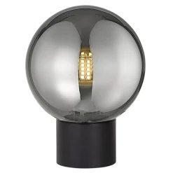 Zumaline Lampa stołowa kula czarna ARCTURUS