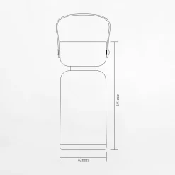 inny Lampy Stołowe^Lampa stołowa LED IP44 biało-brązowa BATT