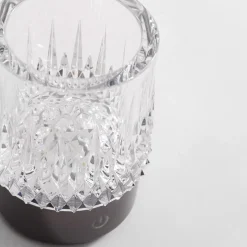 Sale Zumaline Lampa stołowa LED IP44 czarna CRYSTAL