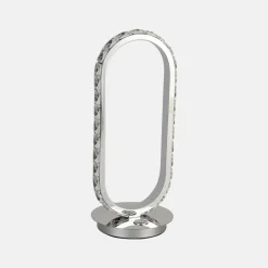 Zumaline Lampy Stołowe^Lampa stołowa LED owalna chrom HARLEY
