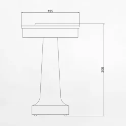 Hot inny Lampa stołowa LED złota SONET