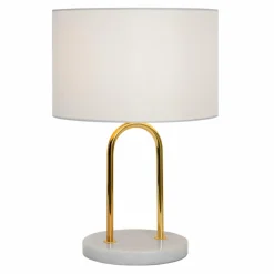 Sale Zumaline Lampa stołowa okrągła biała CARLOS