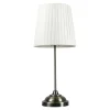 PLATINET S.A. Lampy Stołowe^Lampa stołowa retro abażur biały PTL01BW