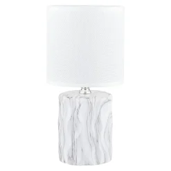 Online Zumaline Lampa stołowa z abażurem biała 27 cm
