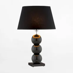 inny Lampy Stołowe^Lampa stołowa z abażurem czarna FUDŻI