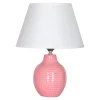 Hot Zumaline Lampa stołowa z abażurem różowo-biała 35,5 cm
