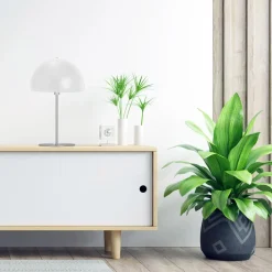 Clearance PLATINET S.A. Lampa stołowa z białym kloszem