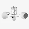 Krislamp Wszystkie Lampy Sufitowe^Lampa sufitowa 3 klosze chrom PETRA