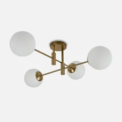 Online Krislamp Lampa sufitowa 4 kule złota DORADO 4