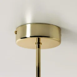 domiluce Wszystkie Lampy Sufitowe^Lampa sufitowa 4 owalne klosze złota MILO 68x30 cm
