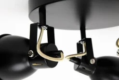 LED-POL Wszystkie Lampy Sufitowe^Lampa sufitowa 3 reflektory czarno-złota ORO FALCO