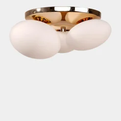 domiluce Wszystkie Lampy Sufitowe^Lampa sufitowa biało-złota UFO 34x37 cm