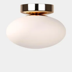 New domiluce Lampa sufitowa biało-złota UFO 18 cm