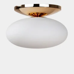 Outlet domiluce Lampa sufitowa biało-złoty UFO 40 cm