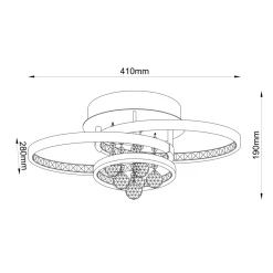 Sale Zumaline Lampa sufitowa CASTI LED 18143