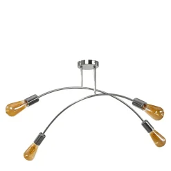 Online domiluce Lampa sufitowa chrom KORTE 4