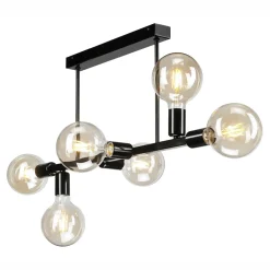 Wszystkie Lampy Sufitowe^Lampa sufitowa czarna ASTRID VI